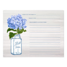 Tarjeta gris de la receta del tarro de albañil y d comunicado