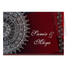 Tarjeta india del diseño