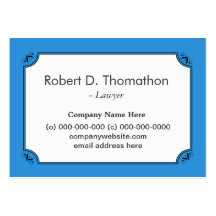 Tarjeta informativa azul elegante del perfil plantilla de tarjeta de negocio