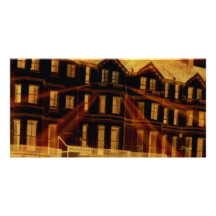 Tarjeta inglesa fantasmagórica de la foto del hote tarjetas fotográficas personalizadas