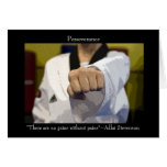 Tarjeta inspirada de los artes marciales