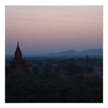 Tarjeta/invitación del amanecer de Bagan
