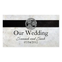 Tarjeta irlandesa céltica del Web site del boda de Tarjetas De Visita