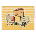 Tarjeta italiana del queso