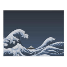 tarjeta japonesa del arte tradicional postal