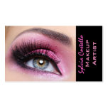 Tarjeta larga del artista del eyemakeup de los lat tarjeta de visita