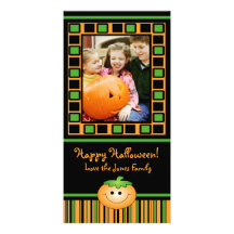 Tarjeta linda de la foto de Halloween de la calaba Tarjetas Fotograficas Personalizadas