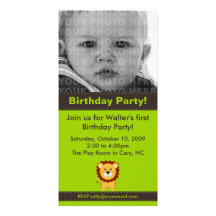 Tarjeta linda de la foto de la fiesta de cumpleaño tarjetas fotográficas 