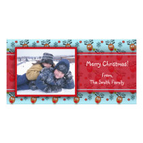 Tarjeta linda de la foto del reno tarjetas fotograficas