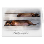Tarjeta linda del Dachshund