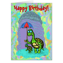 Tarjeta linda divertida del feliz cumpleaños de la