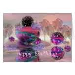 Tarjeta mágica del feliz cumpleaños