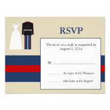 Tarjeta marina de RSVP de la invitación del boda