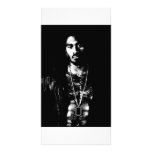 Tarjeta masculina blanco y negro de la foto tarjeta personal con foto