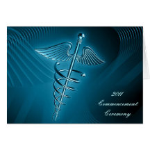 Tarjeta médica de la invitación de la graduación