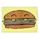 Tarjeta menor de la hamburguesa