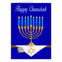 Tarjeta militar de Chanukkah