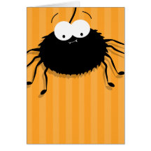Tarjeta mimosa linda del feliz Halloween de la ara