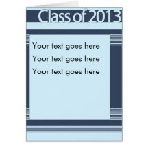 Tarjeta moderna 2013 de la graduación