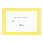 Tarjeta moderna de la respuesta del boda de la col invitación