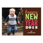 Tarjeta moderna de saludo de la foto de la Feliz A Anuncios