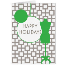 Tarjeta moderna/verde del fashionista del día de f