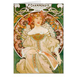 Tarjeta: Mucha - Champenois
