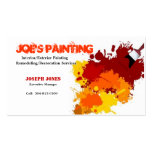 Tarjeta-Muestra II del negocio de la pintura Tarjetas De Visita