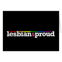 Tarjeta negra de Lesbian&proud