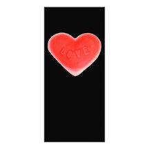 Tarjeta negra del estante del amor plantilla de lona