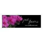 Tarjeta negra del perfil de las azaleas plantillas de tarjeta de negocio