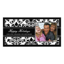 Tarjeta negra elegante del personalizado del damas tarjeta fotografica personalizada