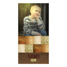 Tarjeta neutral de la foto del bloque del grunge tarjetas personales con fotos