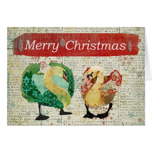 Tarjeta observada estrellada de las Felices Navida