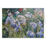 Tarjeta original de la pintura de los iris