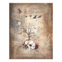 Tarjeta oscura de la invitación del arte del árbol