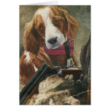Tarjeta - oxidada, un perro de caza