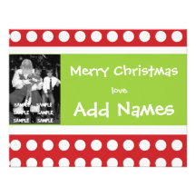 Tarjeta personalizada de la foto de las Felices Na Anuncio Personalizado