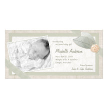 Tarjeta personalizada invitación de la foto del be