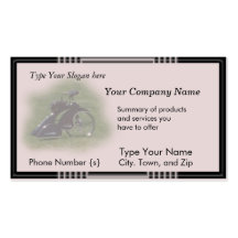 Tarjeta-personalizar antiguo de Trike Tarjeta De Visita
