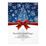 Tarjeta plana de las vacaciones de invierno de los invitaciones