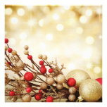 Tarjeta plana del navidad invitacion personal 