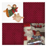 Tarjeta plana del navidad invitacion personal 
