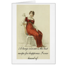 Tarjeta preciosa de Jane Austen