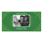 Tarjeta preciosa de la foto del navidad del Flouri Plantilla Para Tarjeta De Foto