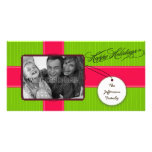 Tarjeta preciosa de la foto del navidad del regalo tarjetas fotográficas 