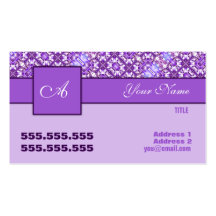 Tarjeta Purple Company Plantillas De Tarjetas De Visita