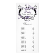 tarjeta púrpura, blanco y negro elegante del estan tarjetas publicitarias a todo color