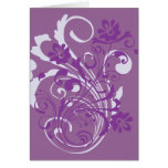 Tarjeta púrpura del Flourish