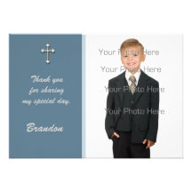 Tarjeta religiosa cruzada blanca azul de la foto comunicados personales 